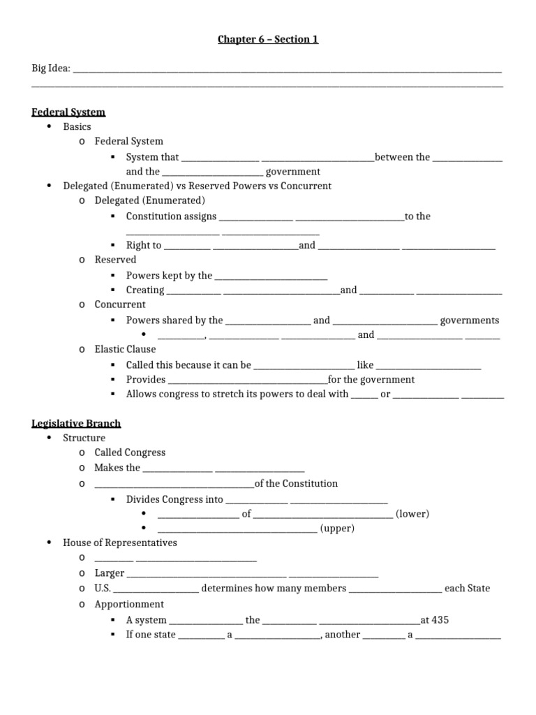 Chapter 6 - Section 1 Notes - JR | PDF | Supreme Court Of The United ...