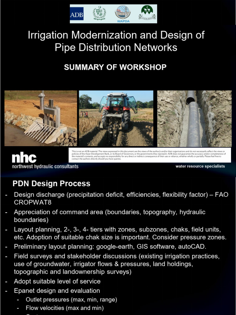 Pipe Distribution Network Design Guide | PDF | Water Resources | Irrigation