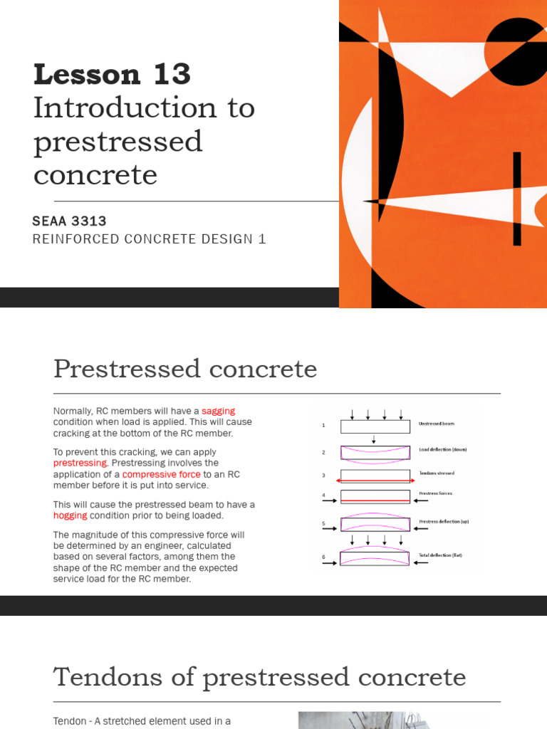 Introduction to Prestressed Concrete Design | PDF | Prestressed ...