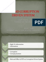 Rti and Corruption Driven System