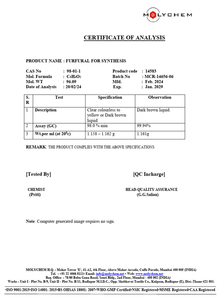 Moly Chem | PDF