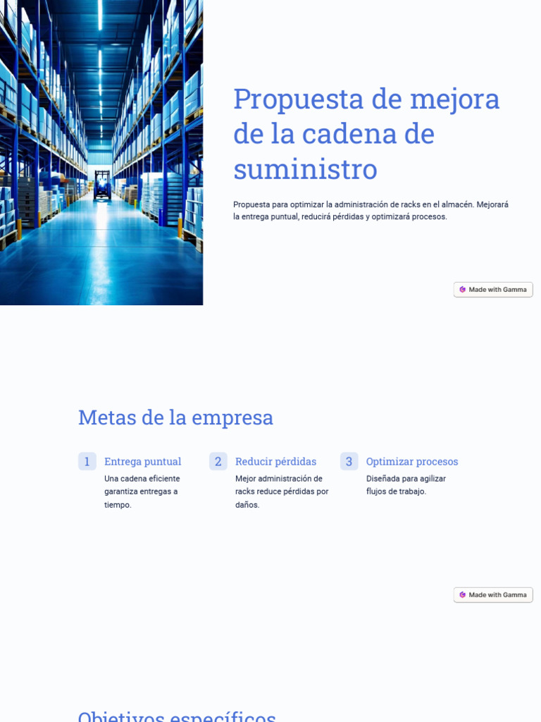 Mejora en la Administración de Racks | PDF | Almacén | Logística