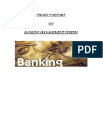  Project Report Banking Management System