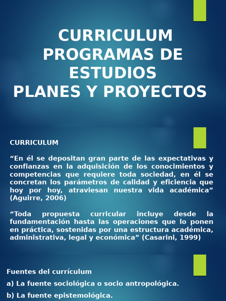 Estructura y Evaluación del Currículum | PDF | Plan de estudios | Cognición