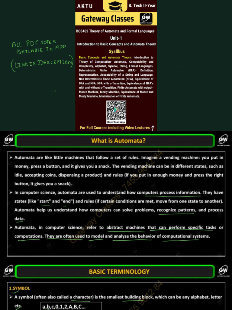 TAFL U 1 One Shot Notes - Dc8a031f 0a23 4faf 8519 Abef429c7f55 | PDF