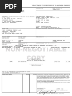 Draft Bill of Lading Template | PDF