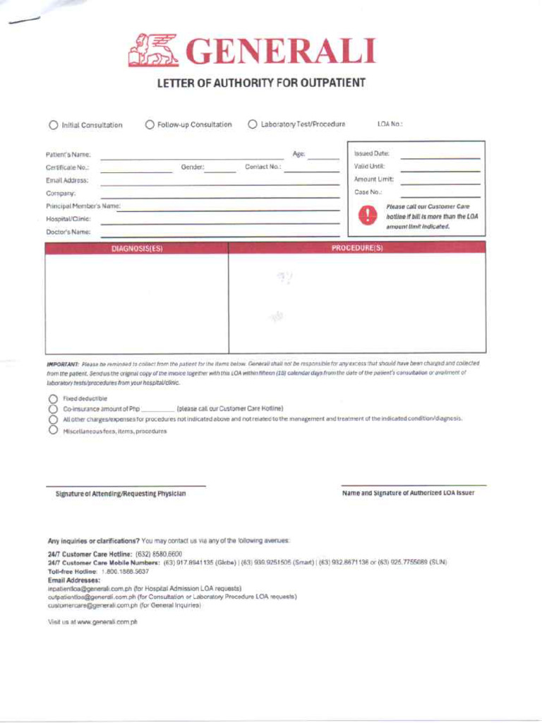 Generali Form | PDF