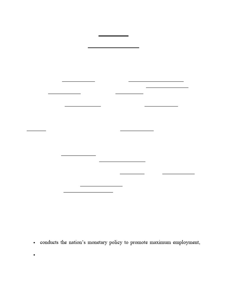 Overview of the Federal Reserve System | PDF | Federal Funds Rate ...