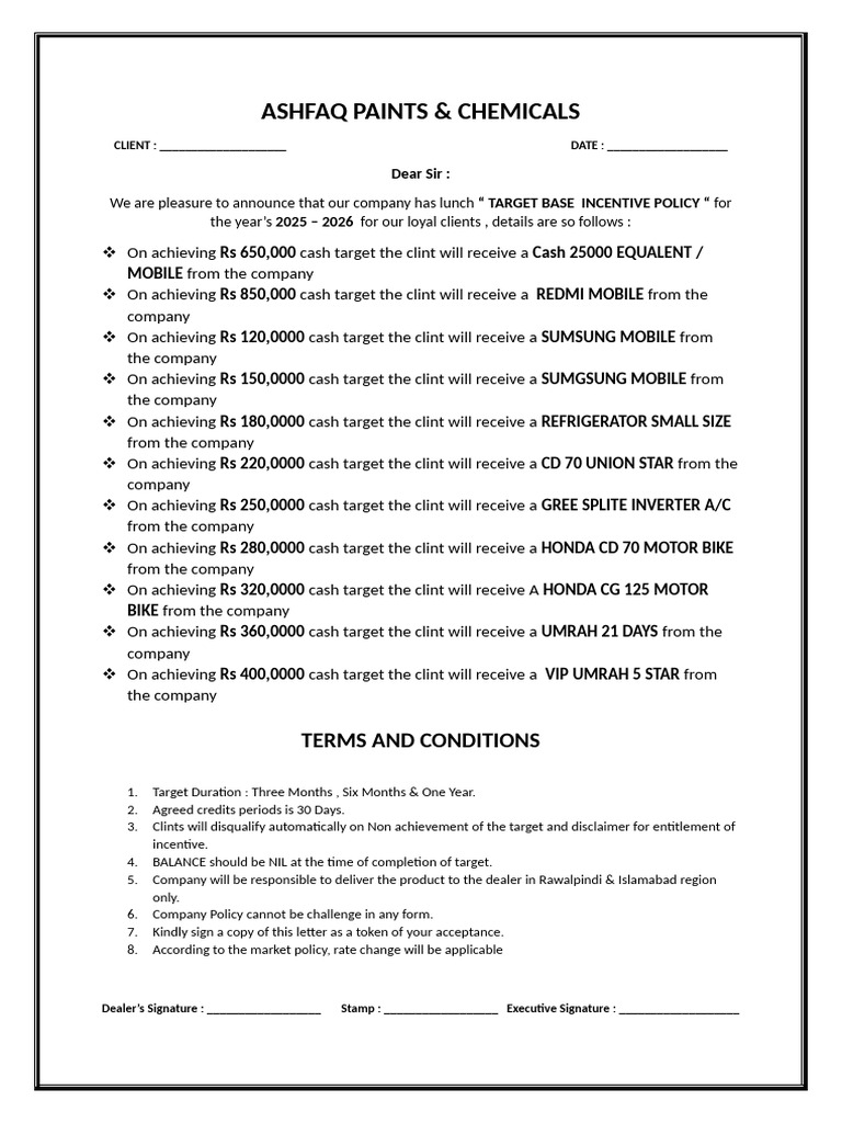 Target Policy 2025 | PDF