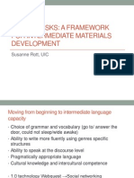 Online-Tasks: A Framework For Intermediate Materials Development