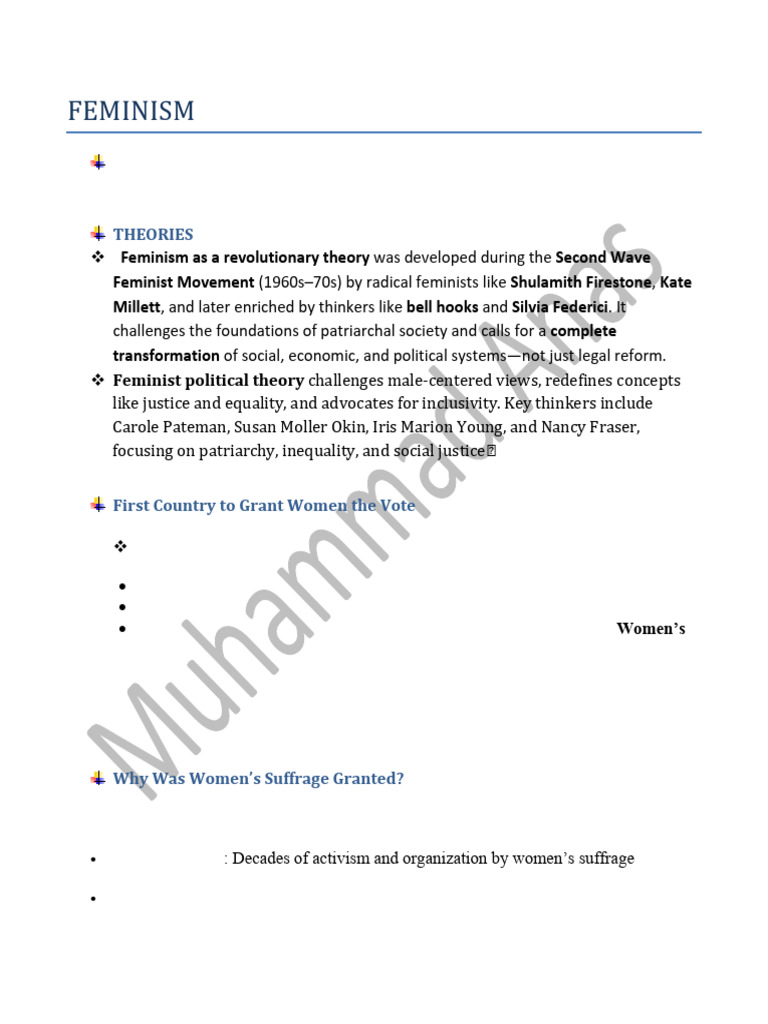 Understanding Feminism and Women's Rights | PDF | Gender Studies | Feminism