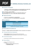 A Level Chloroplast Structure Diagram | PDF | Chloroplast | Cell (Biology)