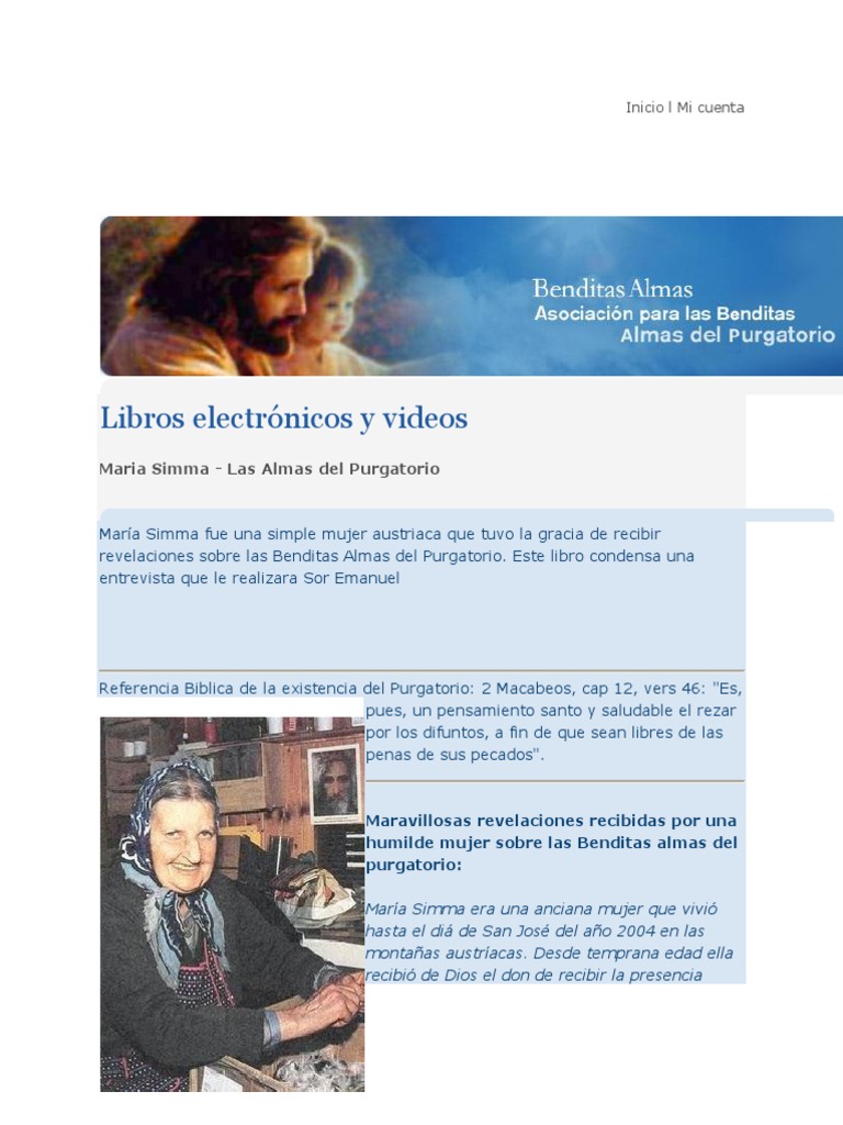 Almas Del Purgatorio - Maria Simma | PDF | Purgatorio | María, madre de ...