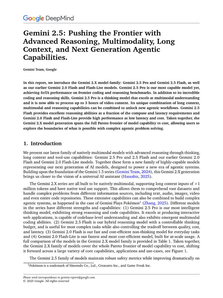 Gemini 2.5: Next-Gen AI Capabilities | PDF | Computing