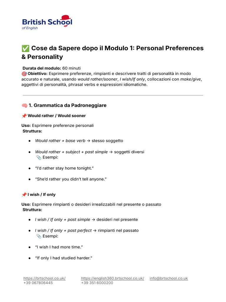 C1Advanced Module1 Speaking - Writing | PDF