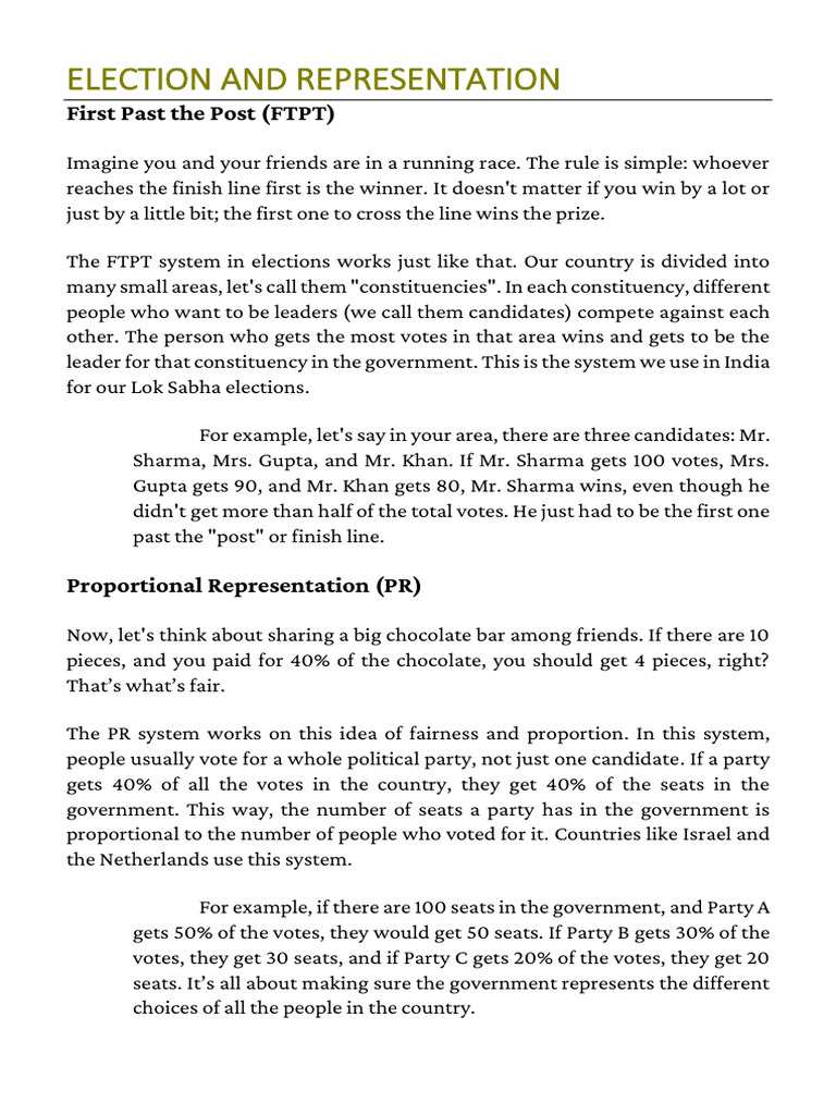 First Past The Post | PDF