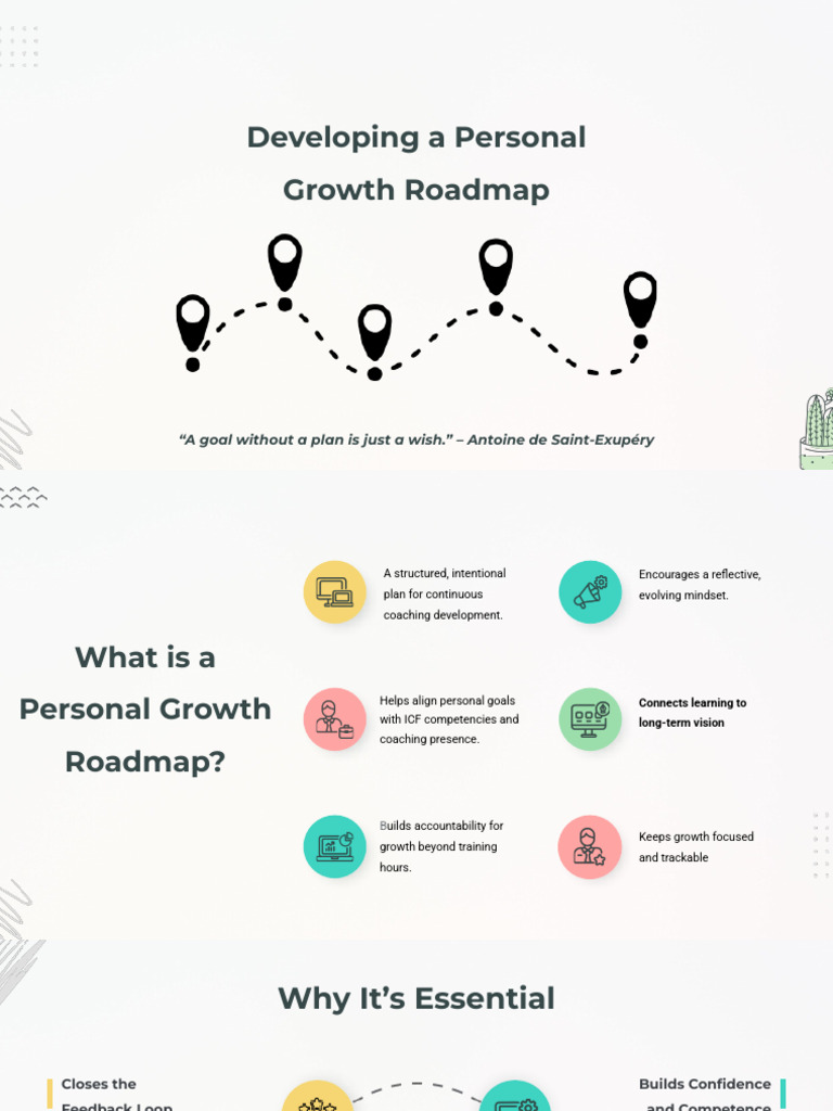 Developing A Personal Growth Roadmap PDF Goal Social Psychology(00)