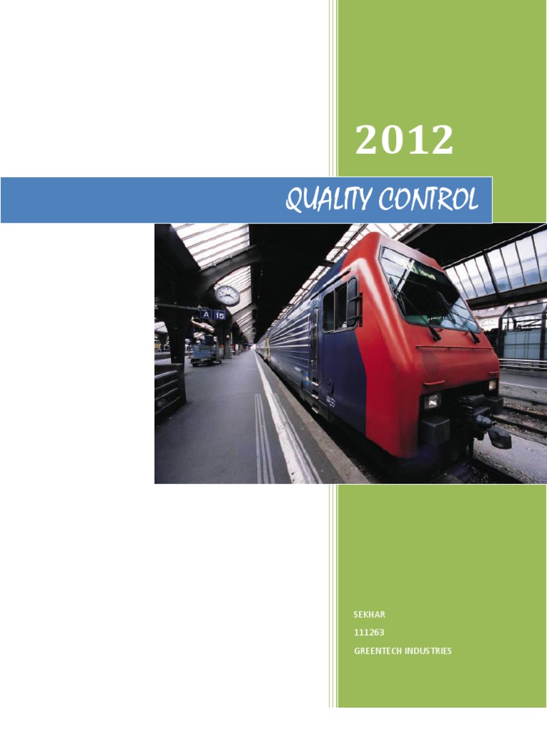 Tests at Quality Control | PDF