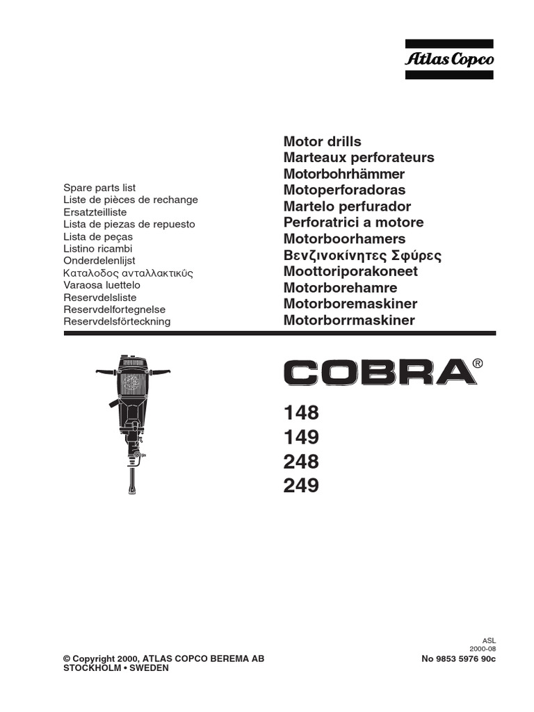Cobra 148-149-248-249 - Spare Parts List | PDF