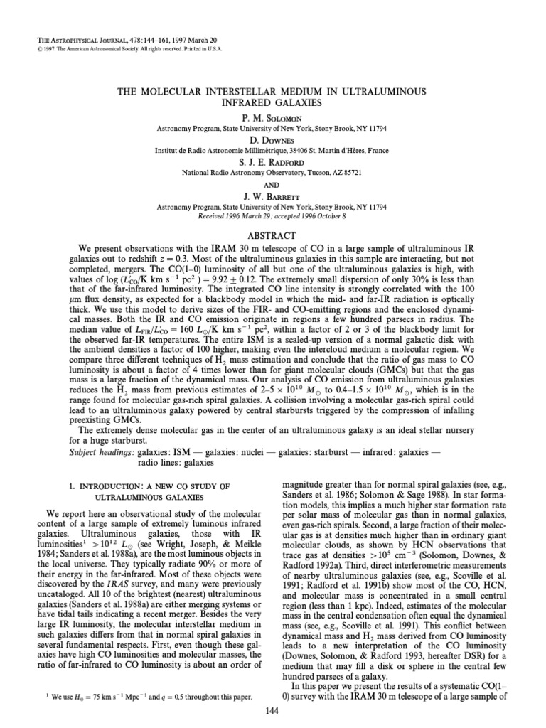 The Molecular Interstellar Medium in Ultraluminous Infrared Galaxies ...