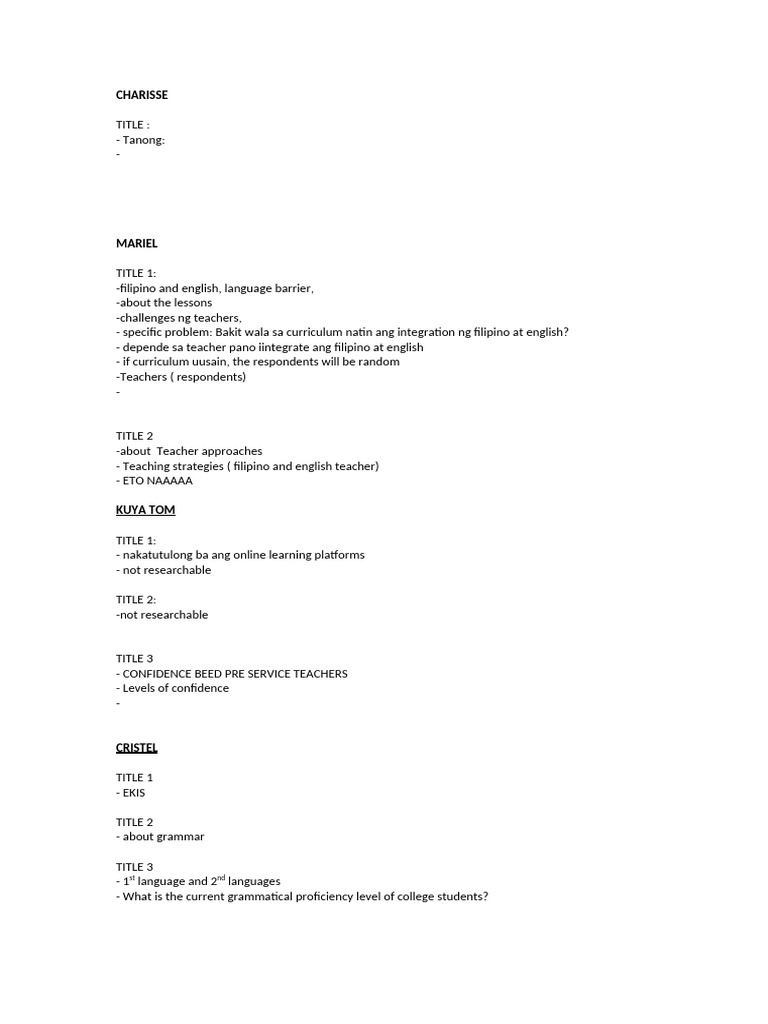 Notes Research | PDF