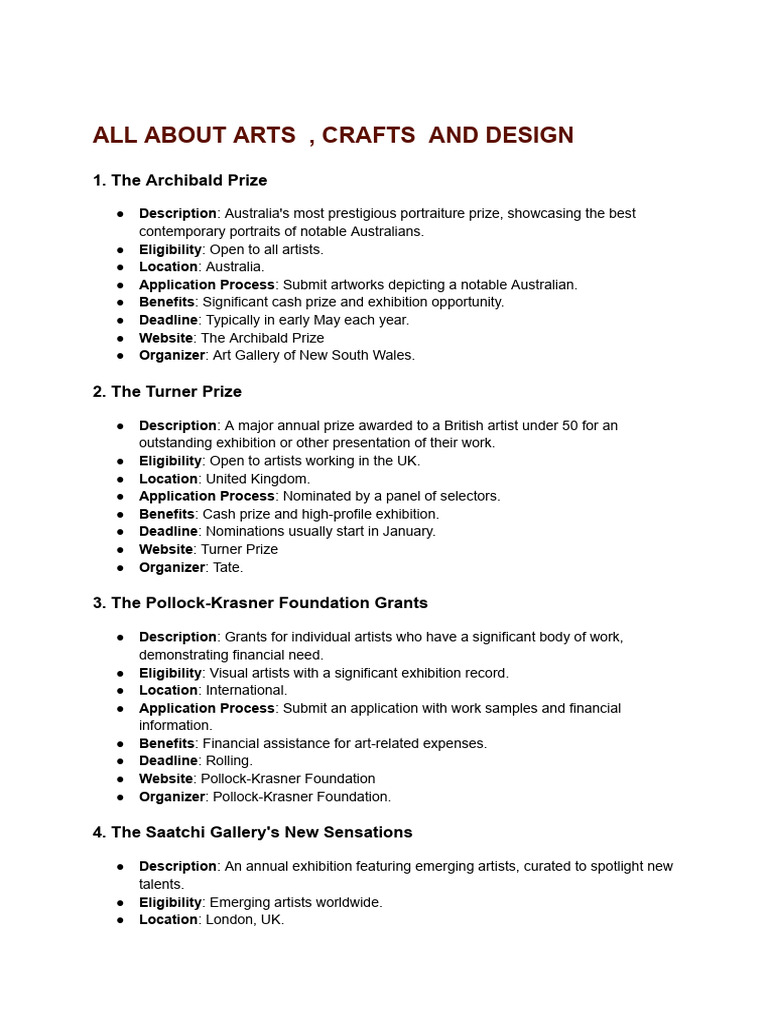 Arts, Crafts and Designs | PDF | Crafts | Paintings