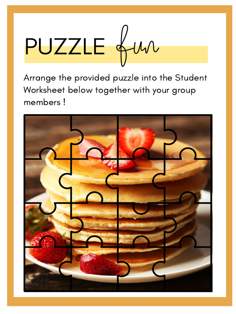 Homemade Pizza Puzzle Activity Guide | PDF | Pizza | Foods