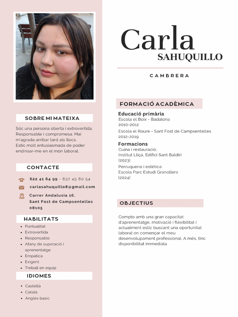 Currículum Vitae CV Diseñadora y Arquitecta Minimalista Rosa - 20241009 ...