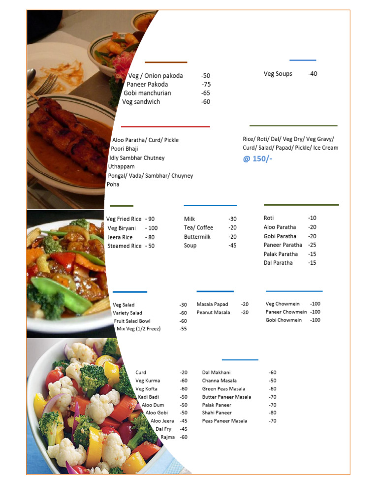 TAFE Guest House Menu Overview | PDF