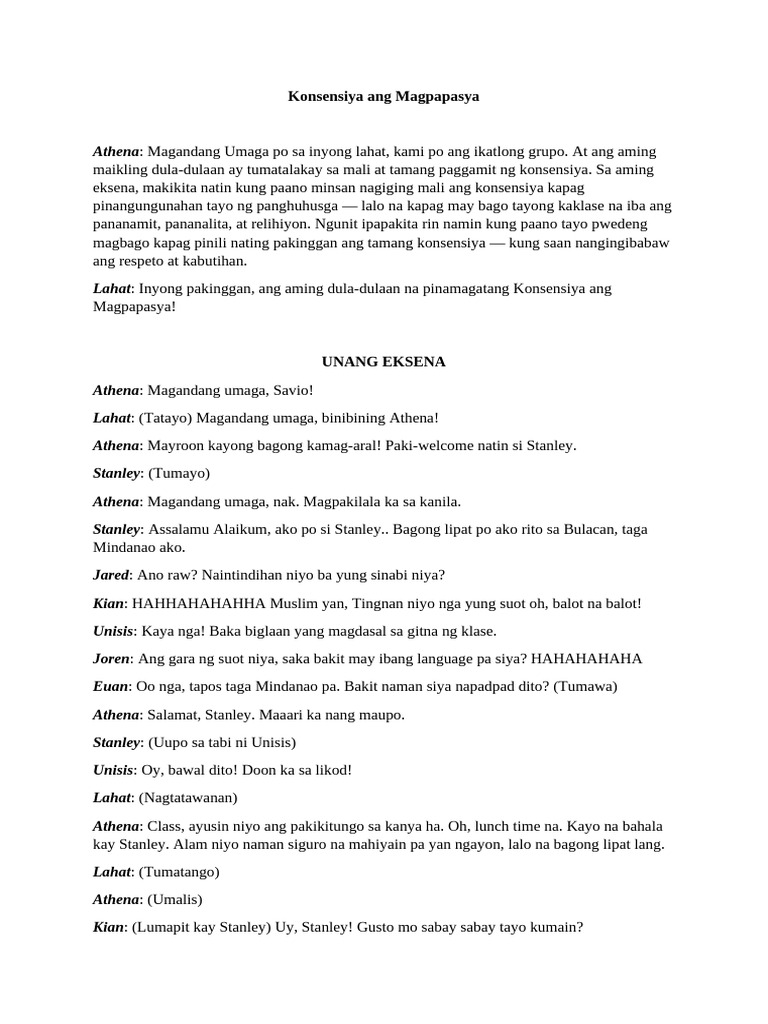 ESP Roleplay Script | PDF