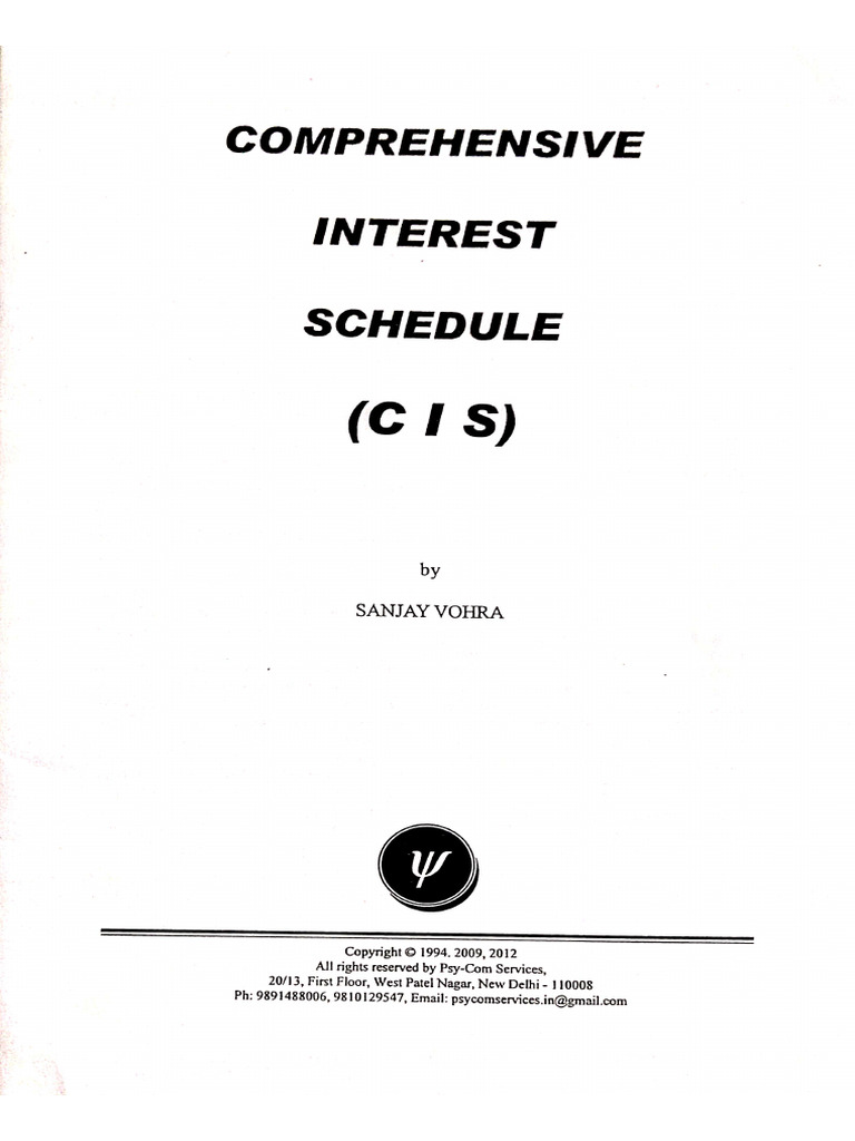 Comprehensive Interest | PDF