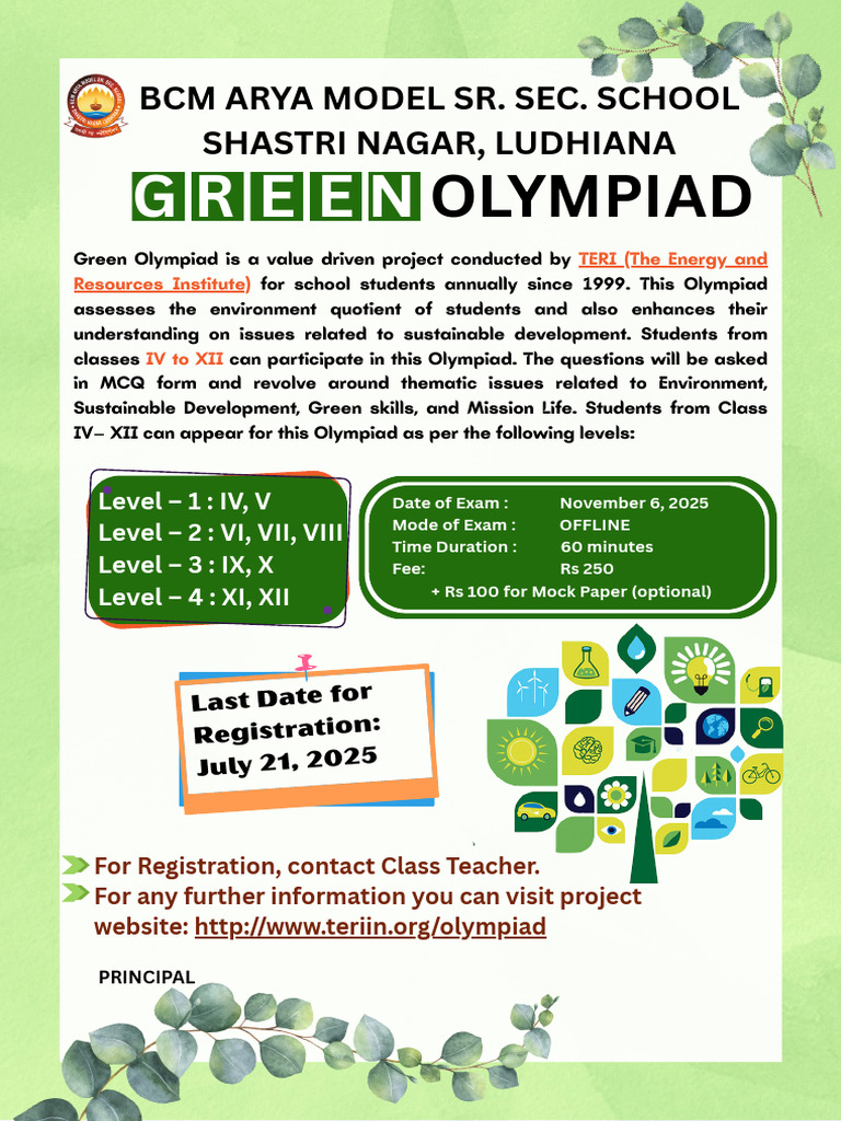 Green Olympiad 2025 Syllabus Overview | PDF