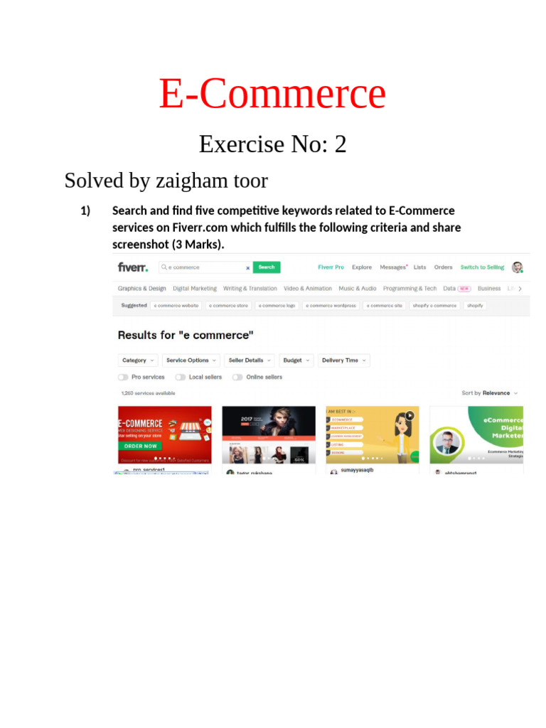 E Commerce 2 | PDF