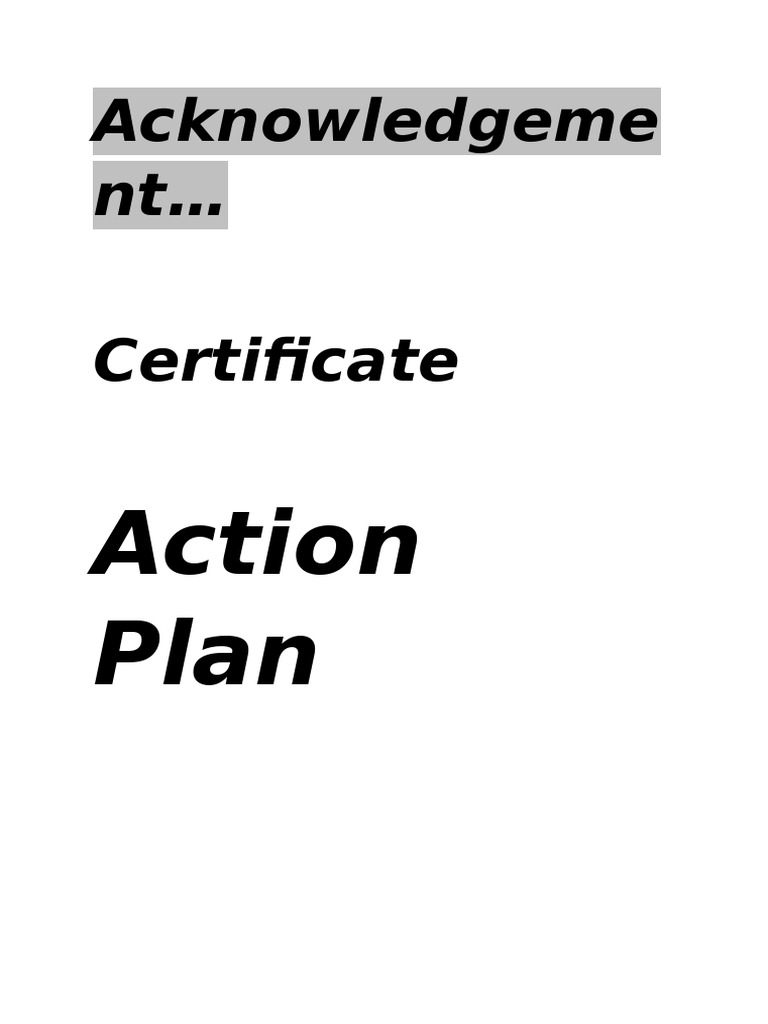 Acknowledgement | PDF