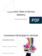 Customers' Role in Service Delivery: Jiveta Chaudhary