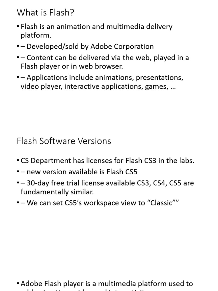 Overview of Adobe Flash Professional 8 | PDF | Adobe Flash | Computing