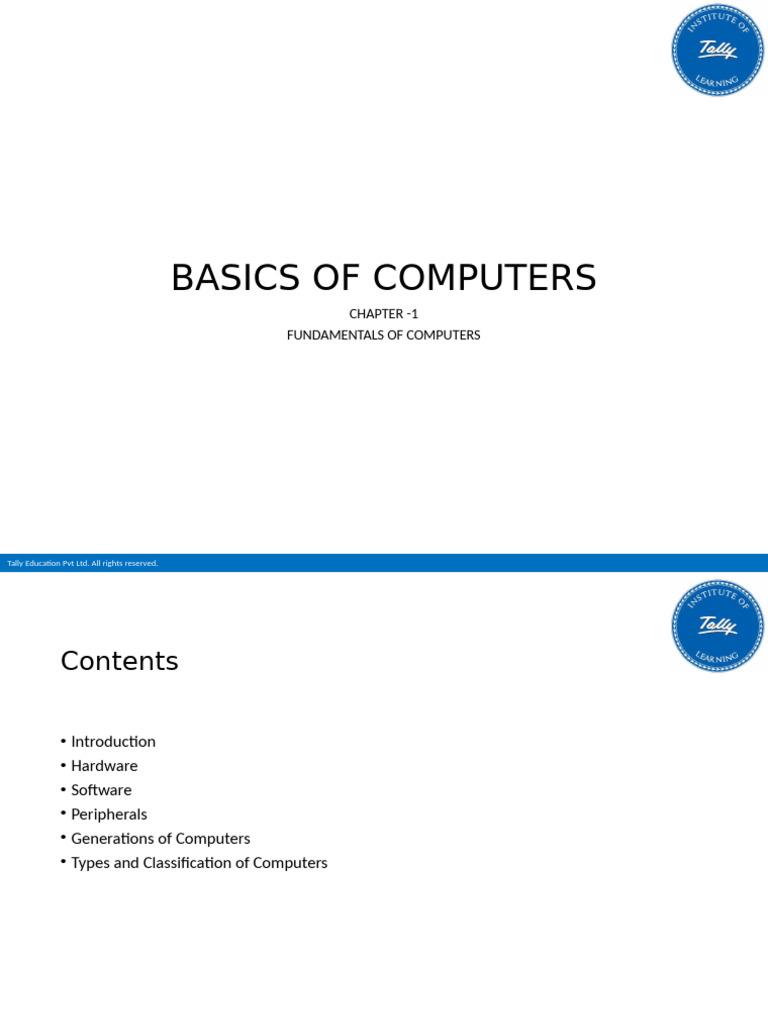 Fundamentals of Computers Overview | PDF | Html | World Wide Web