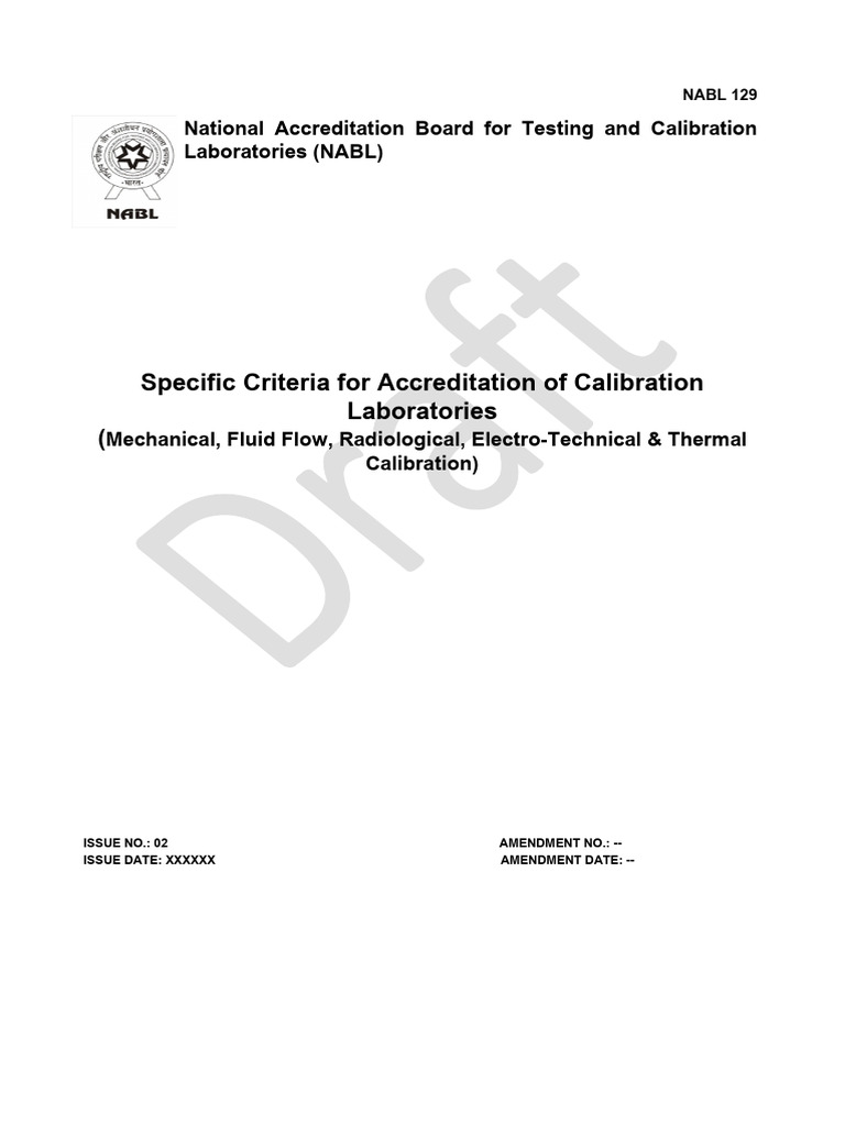 NABL 129: Calibration Lab Accreditation | PDF | Calibration