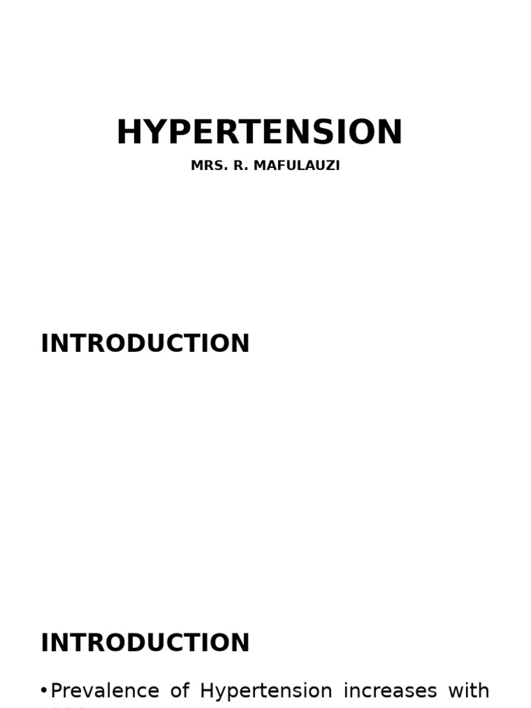 Understanding Hypertension: Causes & Care | PDF | Hypertension ...