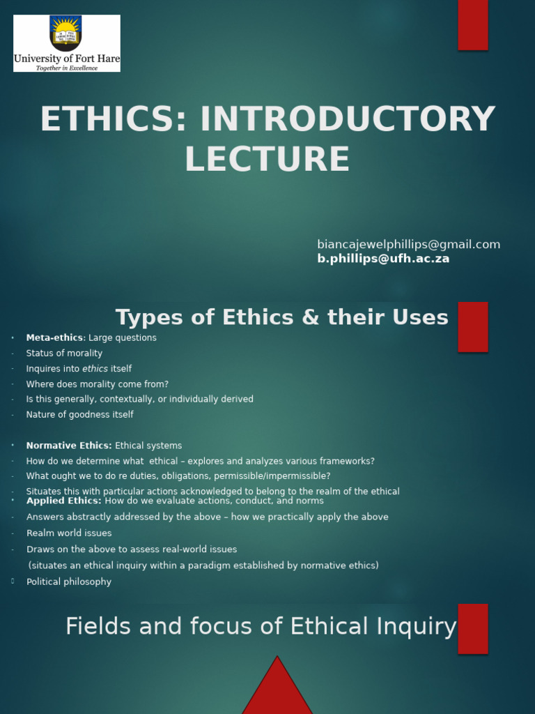 Understanding Types of Ethics Explained | PDF | Liberal Arts Education ...