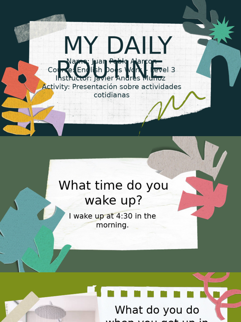 Daily Rutine Correction | PDF