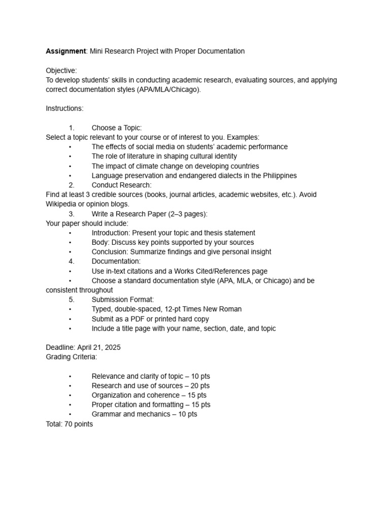 Research Writing and Documentation | PDF