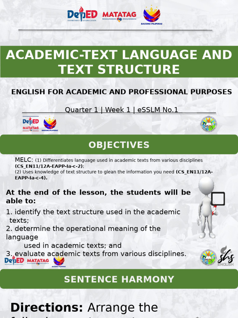Academic Language and Text Structure Guide | PDF | Writing | Wi Fi