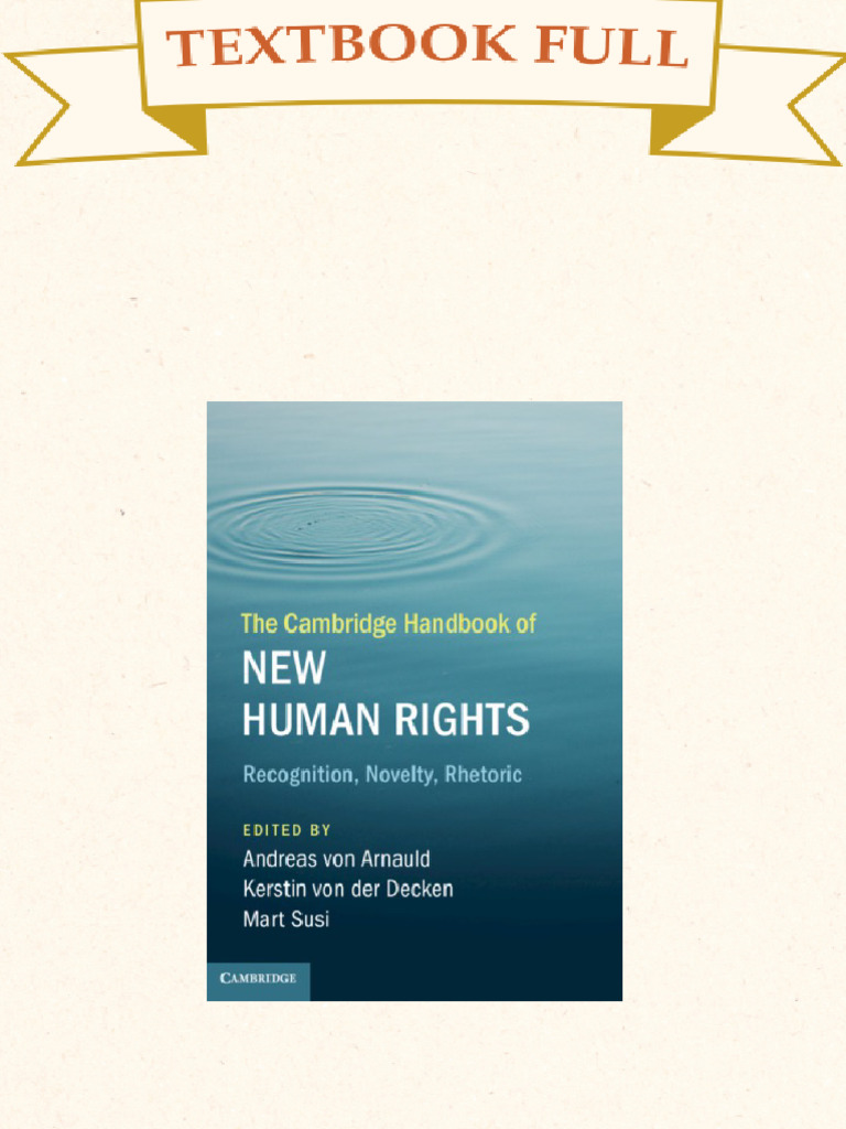 The Cambridge Handbook of New Human Rights Recognition Novelty Rhetoric ...