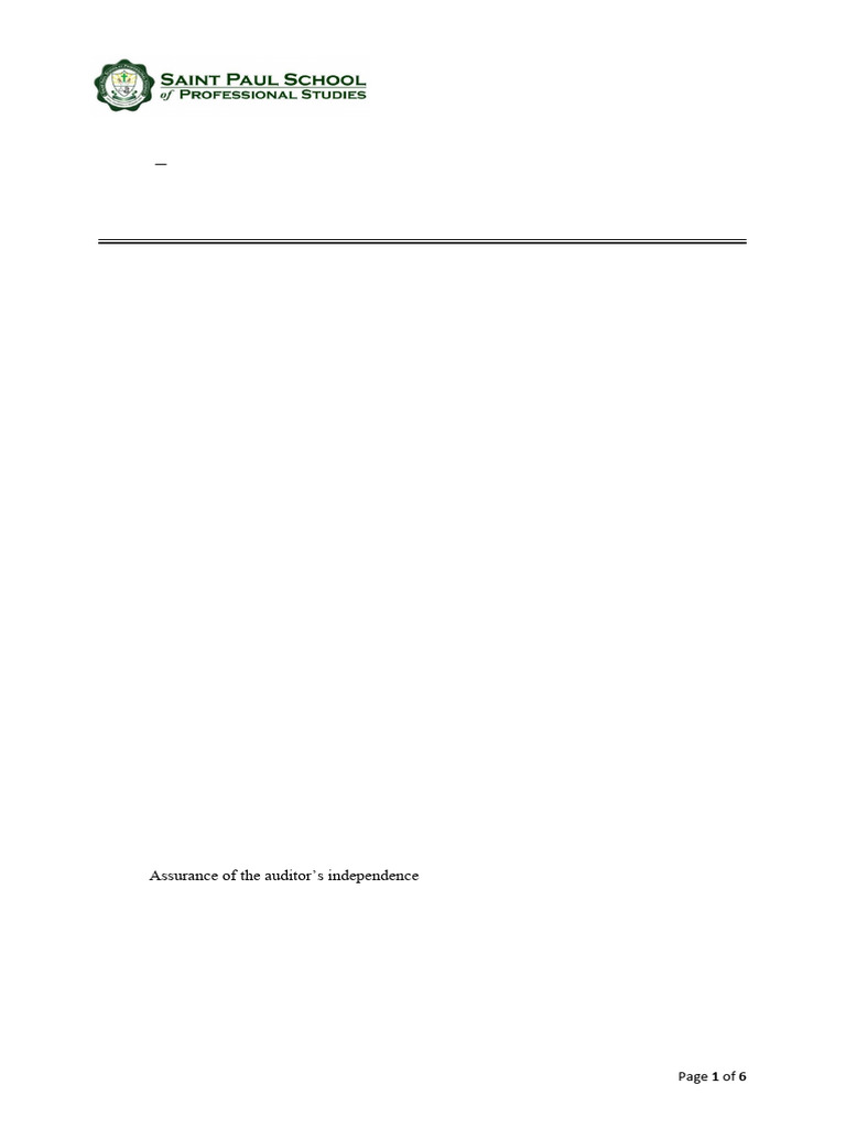 AT02 - Overview of The Audit Process | PDF | Audit | Auditor's Report