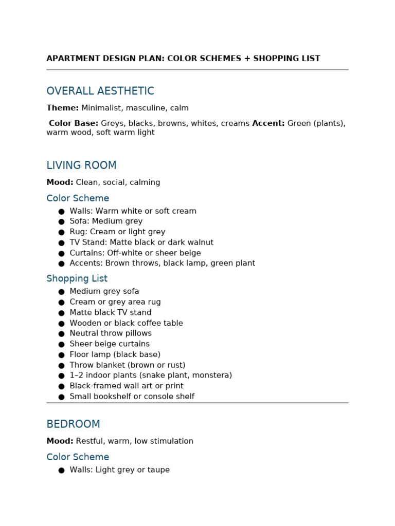 Minimalist Apartment Design Guide | PDF | Desk