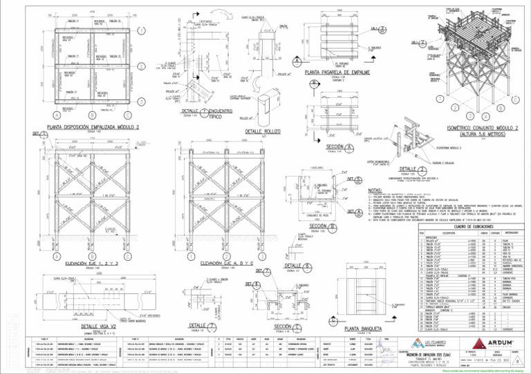 Plano 004 Montaje de Modulos | PDF