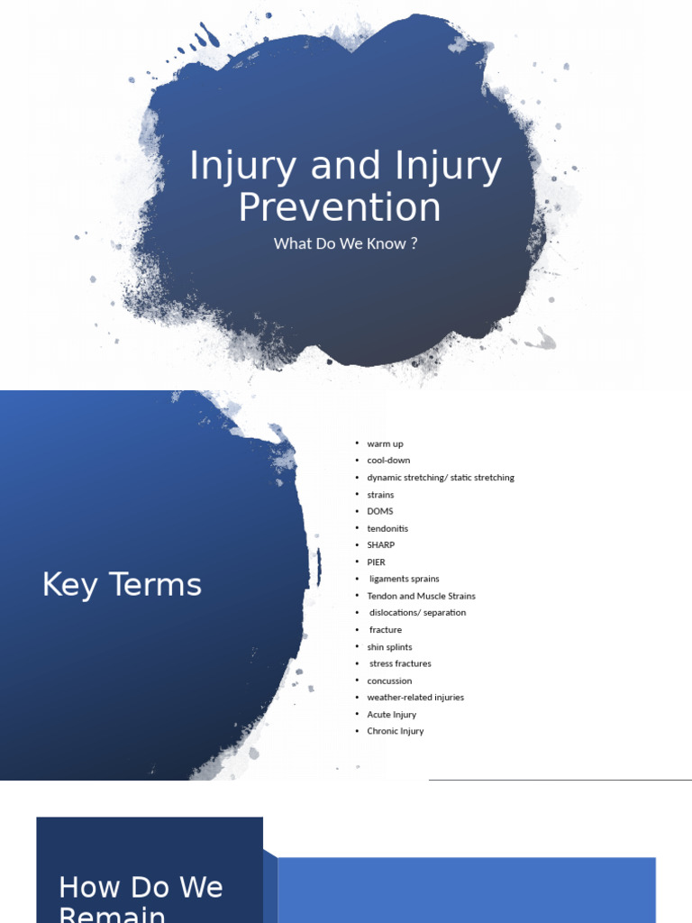 Injury and Prevention PP | PDF | Physical Therapy | Joint