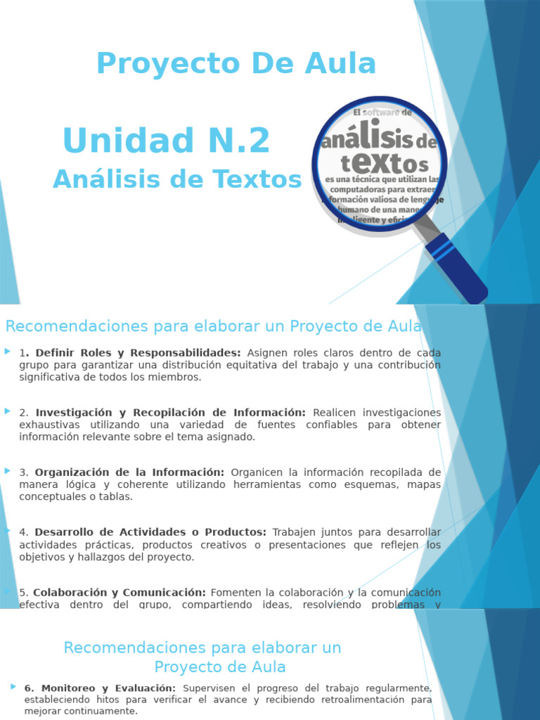 Recomendaciones para Proyecto de Aula | PDF | Salón de clases | Cognición