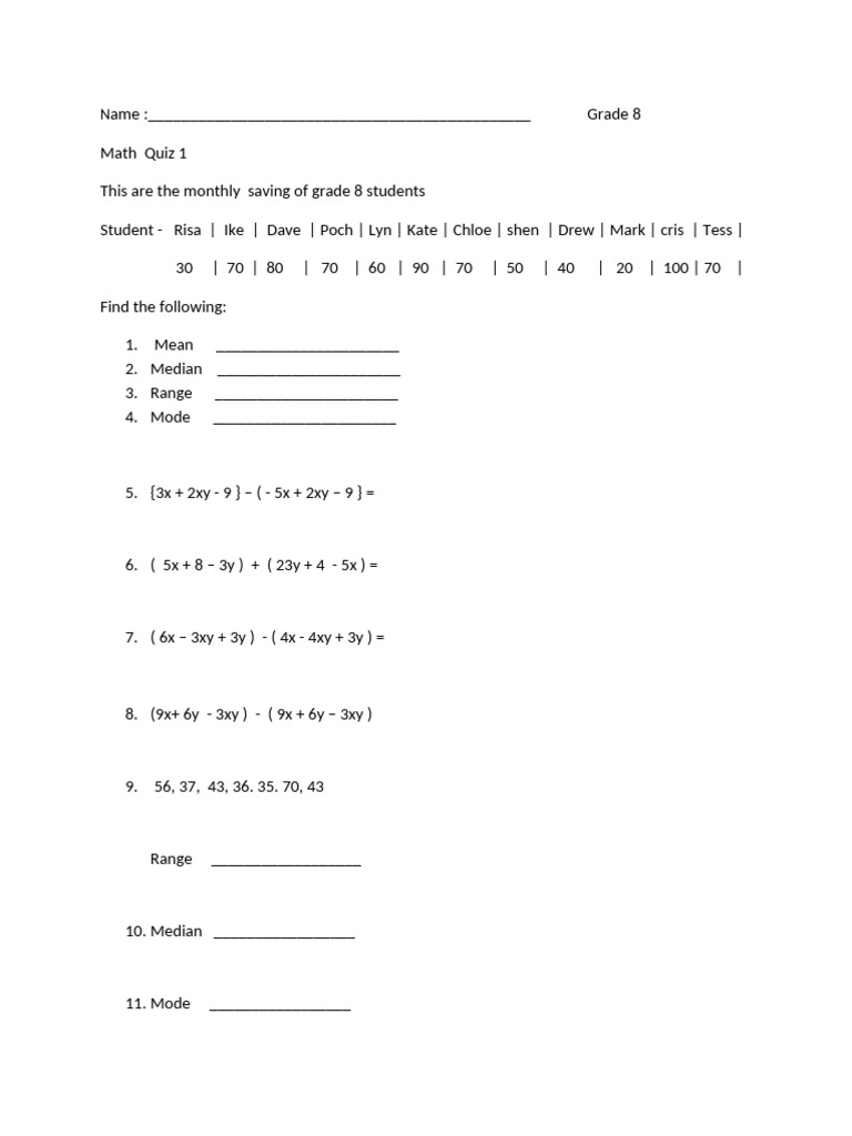 Grade 8 Q1 | PDF